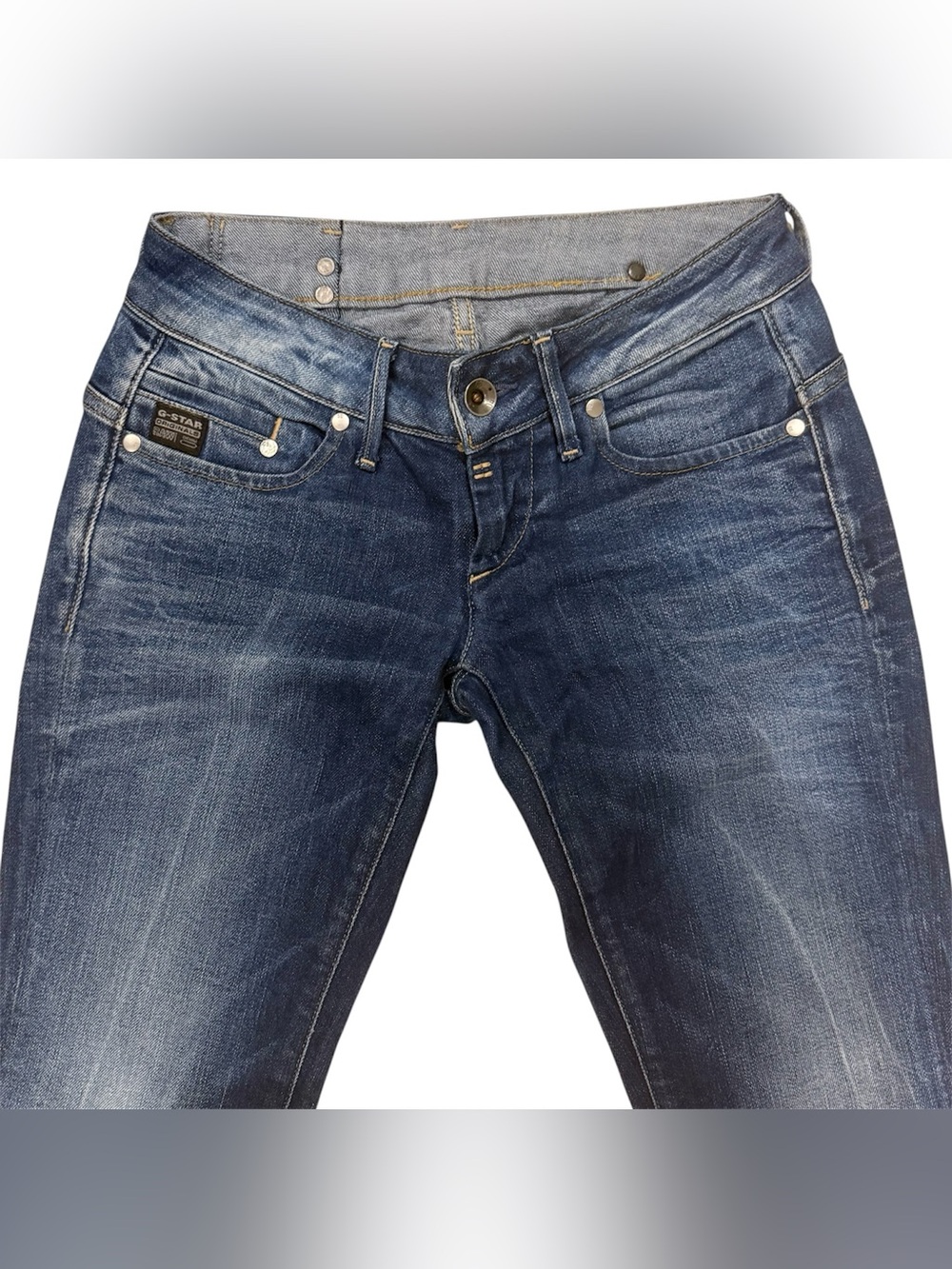 G-Star Originals Women's Dark Blue Low Rise Jeans